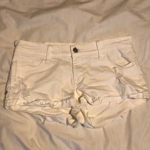 white short shorts
